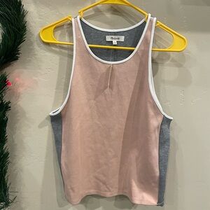 Madewell Pink and Gray Tank Top